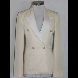 Stella McCartney Ivory Lapel Blazer Jacket 42/6